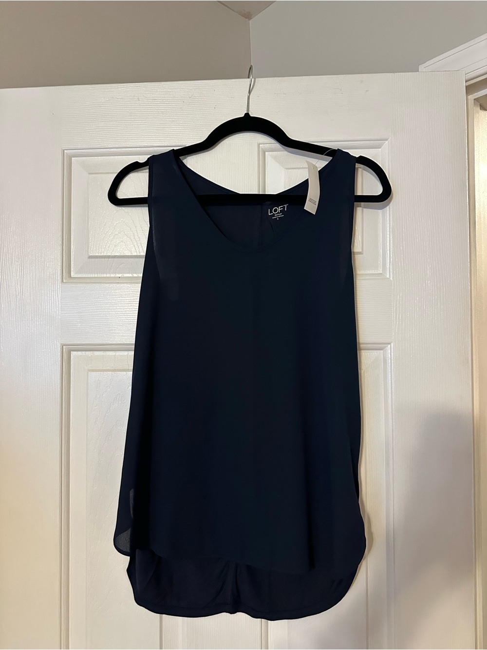 LOFT Navy Sleeveless V-Neck Camisole